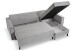 Ecksofa >Marti< in hellgrau, Cord - 230x89x148cm (BxHxT)