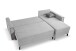 Ecksofa >Marti< in hellgrau, Cord - 230x89x148cm (BxHxT)