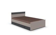 Bettschubkasten >BAHAMAS< (2er-Set) in GRAFIT + SAHARAGRAU - 100x16x60cm (BxHxT)