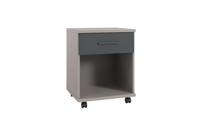 Rollcontainer >BAHAMAS< in GRAFIT + SAHARAGRAU - 46x58x40cm (BxHxT)