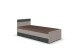 Bett >BAHAMAS< in GRAFIT + SAHARAGRAU - 126x80x210cm (BxHxT)