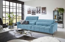 Big-Sofa >Wolve< 2x elektr. Verstellung, Fein-Cord...