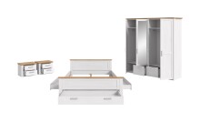 Schlafzimmer-Set >Verona< in Sibiu Lärche, Spannplatte/MDF