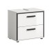 Waschbeckenunterschrank >Kojak< in Weiß Hochglanz - 60x55x37cm (BxHxT)
