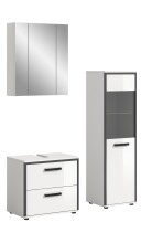Badezimmer-Set >Kojak< in Weiß Hochglanz - 115x188x37cm (BxHxT)