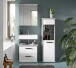 Badezimmer-Set >Kojak< in Weiß Hochglanz - 115x188x37cm (BxHxT)
