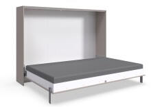 Schrankbett >BAHAMAS< in SAHARAGRAU - 212x154x43cm...