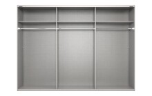 Schwebetürenschrank >palermo< PLANKENEICHE Dekor + GRAPHIT - 300x216x65cm (BxHxT)