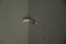 Schwebetürenschrank >palermo< PLANKENEICHE Dekor / Spiegel / Graphit - 200x216x65cm (BxHxT)
