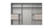 Schwebetürenschrank >palermo< in WEISS / SPIEGEL - 300x216x65 (BxHxT)
