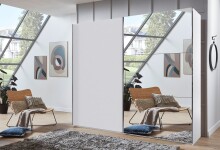 Schwebetürenschrank >palermo< in WEISS /...