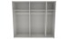 Schwebetürenschrank >palermo< in WEISS / SPIEGEL - 250x216x65 (BxHxT)