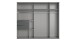 Schwebetürenschrank >palermo< in GRAPHIT / SPIEGEL - 250x216x65 (BxHxT)