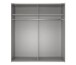 Schwebetürenschrank >palermo< in GRAPHIT / SPIEGEL - 200x216x65 (BxHxT)