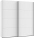 Schwebetürenschrank >AALST< in WEISS - 180x208x65cm (BxHxT)