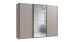 Schwebetürenschrank >AALST< in SAHARAGRAU / SPIEGEL - 270x208x65cm (BxHxT)