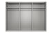 Schwebetürenschrank >AALST< in SAHARAGRAU / SPIEGEL - 270x208x65cm (BxHxT)