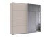 Schwebetürenschrank >AALST< in KASCHMIR / SPIEGEL - 225x208x65cm (BxHxT)