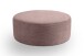 Polsterhocker >Kolo< in altrosa, Cord - 103x39x103cm (BxHxT)