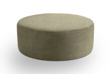 Polsterhocker >Kolo< in khaki, Cord - 103x39x103cm (BxHxT)