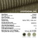 Polsterhocker >Kolo< in khaki, Cord - 103x39x103cm (BxHxT)