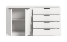Kommode >Kopenhagen< in Weiß - 148x80x35cm (BxHxT)