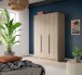 Kleiderschrank >Kopenhagen< in Sonoma Eiche - 120x181x52cm (BxHxT)