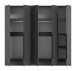 Kleiderschrank >Kopenhagen< in Anthrazit - 200x181x52cm (BxHxT)
