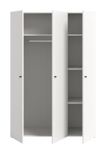 Kleiderschrank >Darwin< in Weiß - 120x176x51cm (BxHxT)