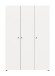 Kleiderschrank >Darwin< in Weiß - 120x176x51cm (BxHxT)