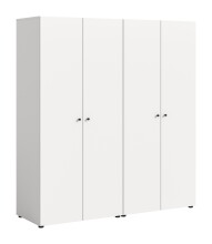 Kleiderschrank >Darwin< in Weiß - 160x176x51cm (BxHxT)