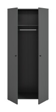 Kleiderschrank >Darwin< in Anthrazit - 80x176x51cm (BxHxT)