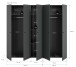 Kleiderschrank >Darwin< in Anthrazit - 200x176x51cm (BxHxT)