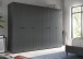 Kleiderschrank >Darwin< in Anthrazit - 240x176x51cm (BxHxT)