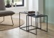 Couchtisch >Tina< in Schwarz, Metall - 38x41x38cm (BxHxT)