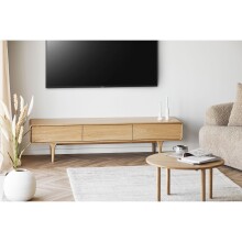 Lowboard >Darwin< in naturfarben, MDF, Eiche -...