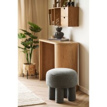 Pouf >Canberra< in anthrazitgrau (Holzkohle),...