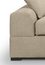 Ecksofa >Veda< in beige, Strukturstoff - 308x90x186cm (BxHxT)