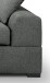 Ecksofa >Veda< in grau, Strukturstoff - 308x90x186cm (BxHxT)