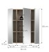 Spiegelschrank >Star< in Eiche Hell / Spiegelglas - 60x68x19cm (BxHxT)