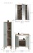 Badezimmer-Set >Star< in Hellgrün - 109x190x34cm (BxHxT)