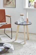 Couchtisch >Table< in Pinienholz / Schwarz,...