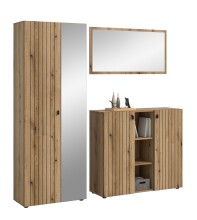 Garderoben-Set >Station< in Evoke Oak -...