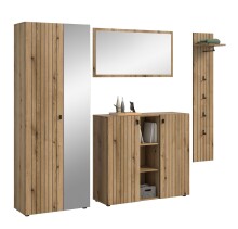 Garderoben-Set >Station< in Evoke Oak -...