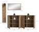 Garderoben-Set >Station< in Evoke Oak - 258x192x37cm (BxHxT)