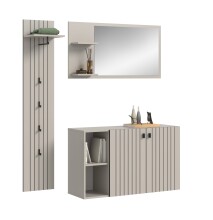 Garderoben-Set >Station< in kaschmir - 152x192x37cm...