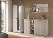 Garderoben-Set >Station< in kaschmir - 235x192x37cm (BxHxT)