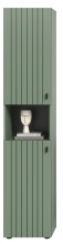 Garderobenschrank >Station< in Smoke Green - 40x192x37cm (BxHxT)