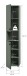Garderobenschrank >Station< in Smoke Green - 40x192x37cm (BxHxT)