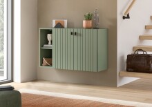 Sitzbank >Station< in Smoke Green - 106x63x37cm...